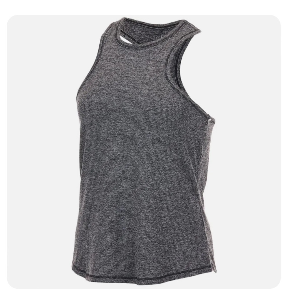 SPYDER ACTIVE CUTOUT RACERBACK TANK TOP GRAY LARGE NEW